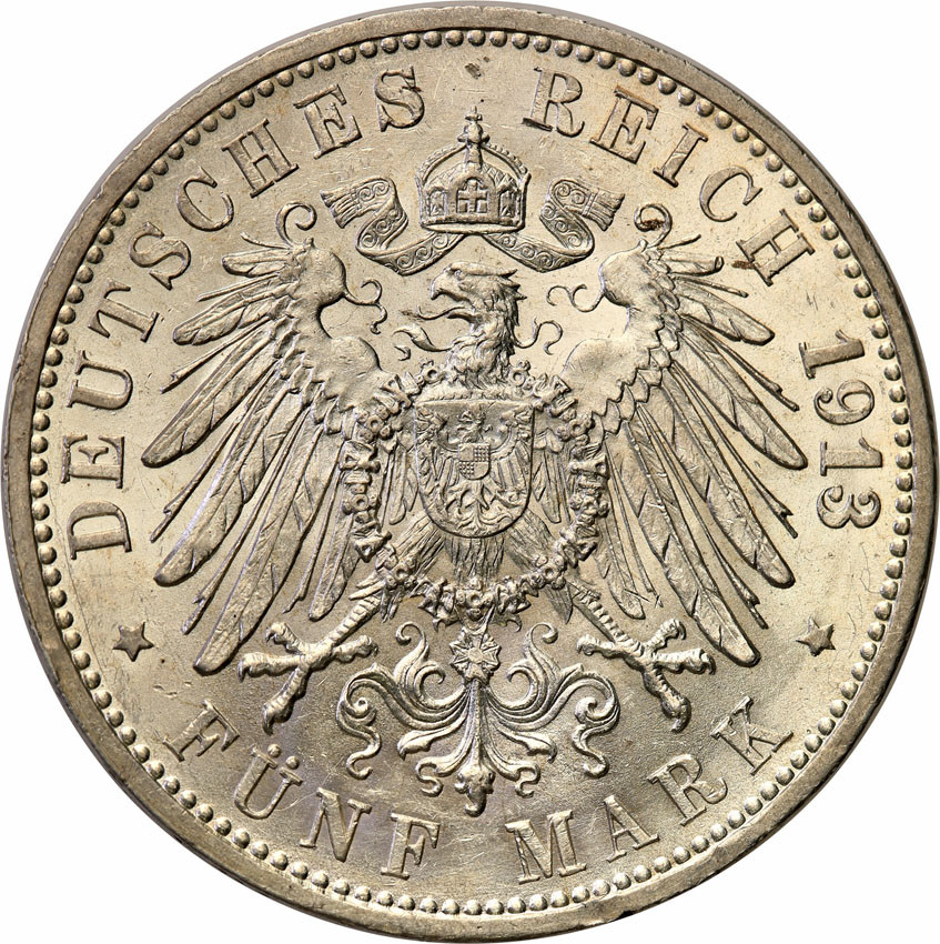 Niemcy, Badenia. 5 marek 1913 G